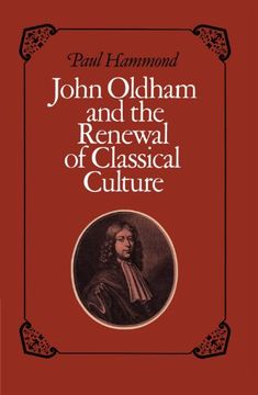 portada John Oldham and the Renewal of Classical Culture (en Inglés)