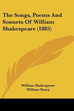 portada the songs, poems and sonnets of william shakespeare (1885)