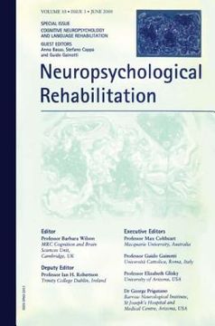 portada Cognitive Neuropsychology and Language Rehabilitation: A Special Issue of Neuropsychological Rehabilitation (en Inglés)