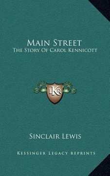 portada main street: the story of carol kennicott