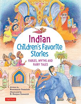 portada Indian Children's Favorite Stories: Fables, Myths and Fairy Tales (en Inglés)