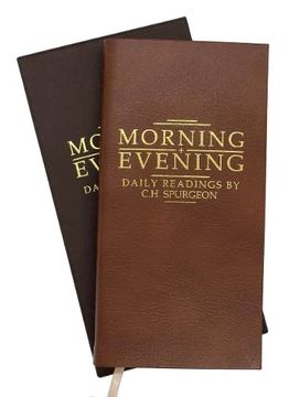 portada Morning and Evening tan Leather (Daily Readings) (in English)