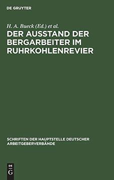 portada Der Ausstand der Bergarbeiter im Ruhrkohlenrevier (en Alemán)