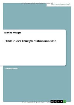 portada Ethik in Der Transplantationsmedizin (German Edition)