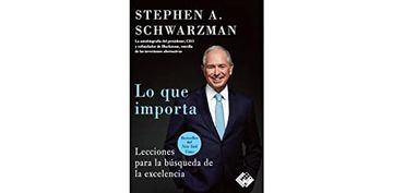 portada Lo que Importa: Lecciones Para la Búsqueda de la Excelencia (in Spanish)