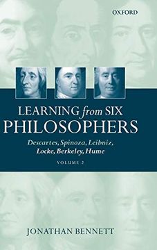 portada Learning From six Philosophers: Descartes, Spinoza, Leibniz, Locke, Berkeley, Hume Volume 2: Vol 2 (Learning From six Philosophers (2 Volumes)) (en Inglés)