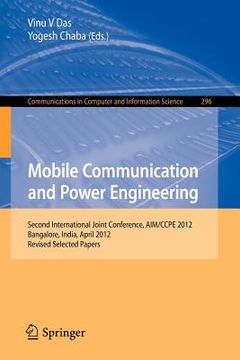 portada mobile communication and power engineering: second international joint conference, aim/ccpe 2012, bangalore, india, april 27-28, 2012. revised papers (en Inglés)