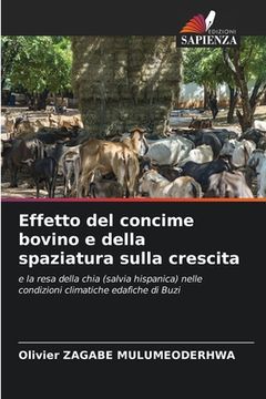 portada Effetto del concime bovino e della spaziatura sulla crescita (en Italiano)