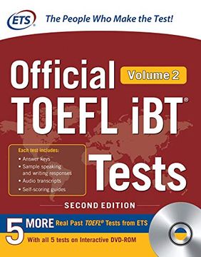 portada Official Toefl ibt Tests Volume 2, Second Edition [With dvd Rom] 