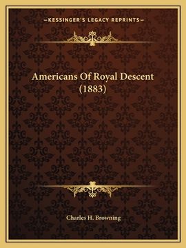 portada americans of royal descent (1883) (in English)