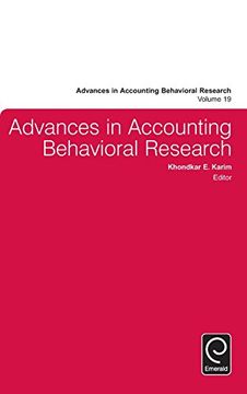 portada 19: Advances in Accounting Behavioral Research