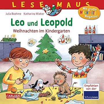 portada Lesemaus 163: Leo und Leopold? Weihnachten im Kindergarten (163) (in German)