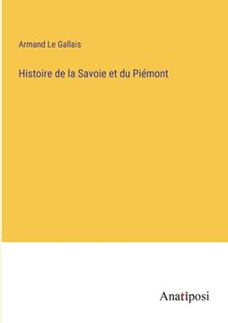 portada Histoire de la Savoie et du Piémont (in French)