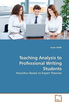 portada teaching analysis to professional writing students (in English)