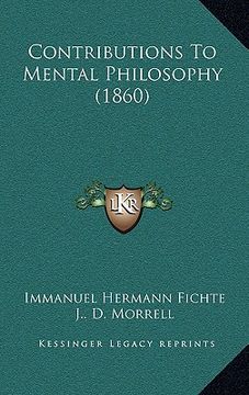 portada contributions to mental philosophy (1860) (in English)