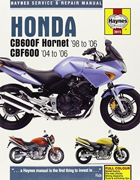 portada Honda CB600F Hornet Service and Repair Manual (Haynes Service and Repair Manuals)