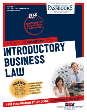 portada Introductory Business Law (Clep-20): Passbooks Study Guide Volume 20 (en Inglés)
