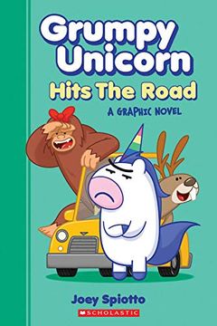 portada Grumpy Unicorn Hits the Road (Grumpy Unicorn Graphic Novel) (en Inglés)