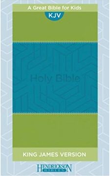 portada Kjv Kids Bible Blue Green (Genuine Leather) (en Inglés)