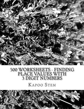 portada 500 Worksheets - Finding Place Values with 3 Digit Numbers: Math Practice Workbook (en Inglés)
