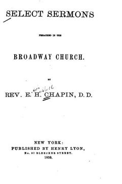 portada Select sermons preached in the Broadway Church
