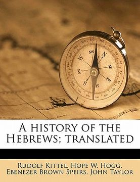 portada a history of the hebrews; translated volume 1