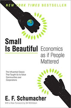 portada small is beautiful,economics as if people mattered (en Inglés)