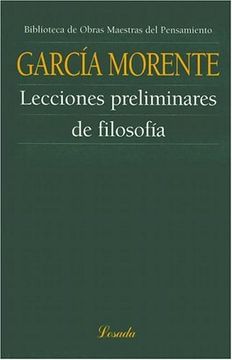 portada Lecciones Preliminares de Filosofia (in Spanish)