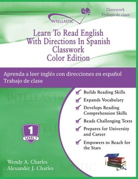 portada Learn To Read English With Directions In Spanish Classwork: Color Edition (en Inglés)