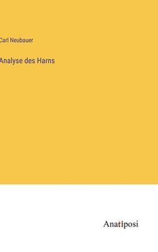portada Analyse des Harns (en Alemán)