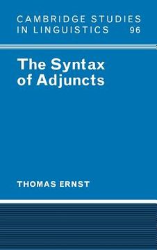 portada The Syntax of Adjuncts Hardback (Cambridge Studies in Linguistics) (en Inglés)