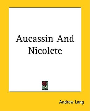 portada aucassin and nicolete (in English)