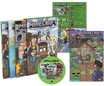 portada Minecraft Boxed set (Graphic Novels) (in English)