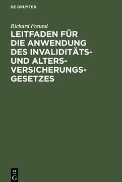 portada Leitfaden für die Anwendung des Invaliditäts- und Altersversicherungsgesetzes (in German)