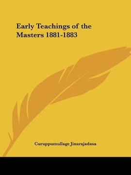 portada early teachings of the masters 1881-1883 (in English)