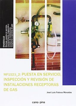 portada MF1523 Puesta en servicio, inspección y revisión de instalaciones receptoras de gas