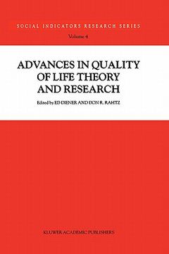 portada advances in quality of life theory and research (en Inglés)