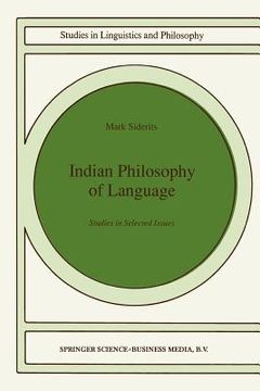 portada indian philosophy of language: studies in selected issues (en Inglés)