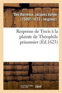 portada Response de Tircis À La Plainte de Théophile Prisonnier