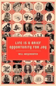 portada life is a brief opportunity for joy (en Inglés)