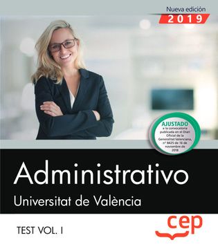 portada Administrativo. Universitat de València. Test Vol. I: 1