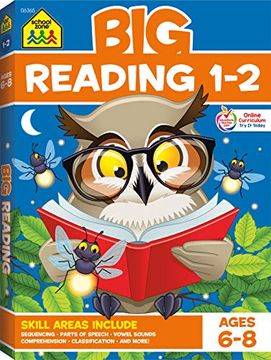 portada School Zone big Reading 1-2 Workbook (Big Workbooks) (en Inglés)