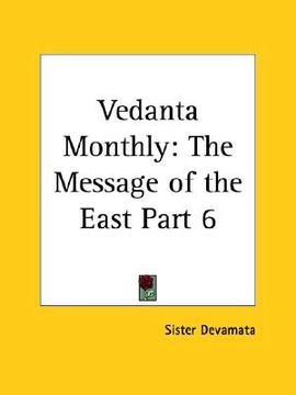 portada vedanta monthly: the message of the east part 6 (en Inglés)