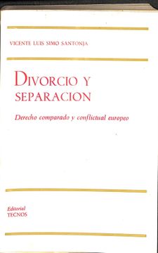portada Divorcio y Separación - Derecho Comparado y Conflictual Europeo (Biblioteca Tecnos de Estudios Jurídicos).