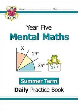 portada New ks2 Mental Maths Daily Practice Book: Year 5 - Summer Term (Cgp ks2 Maths) (en Inglés)