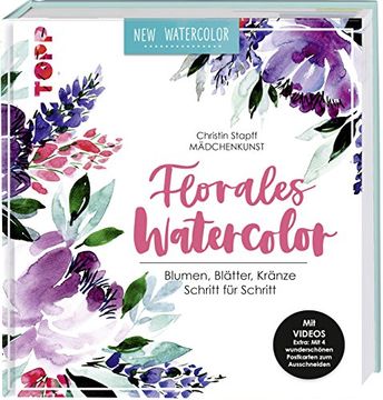 portada Florales Watercolor -Language: German (en Alemán)
