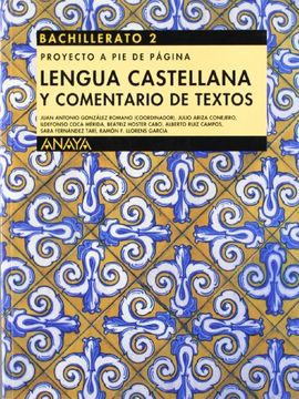 portada Lengua Castellana y Comentario de Textos (Bachillerato L. O. G. S. E. - Segundo Curso Bachillerato L. O. G. S. E. - Lengua - Ediciones Específicas) (in Spanish)