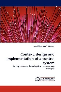 portada context, design and implementation of a control system (en Inglés)