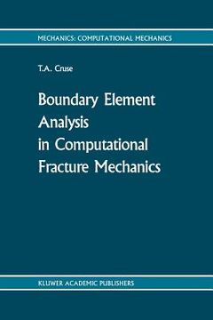 portada Boundary Element Analysis in Computational Fracture Mechanics (in English)