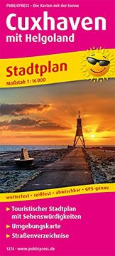 portada Cuxhaven mit Helgoland: Touristischer Stadtplan mit Sehenswürdigkeiten und Straßenverzeichnis. 1: 16000 (Stadtplan/Sp) (en Alemán)